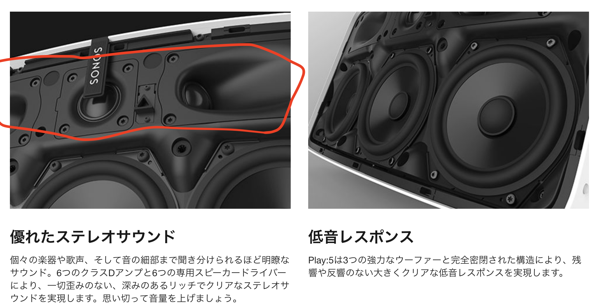 sonos play5 指向性