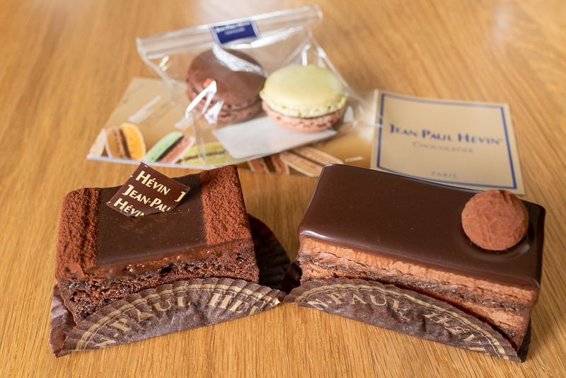 ジャンポールエヴァンのケーキとマカロン