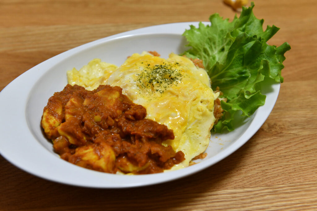 手料理　チキンライス　カレー　オムライス